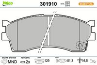 Bremsbelagsatz, Scheibenbremse