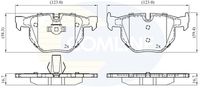 Set placute frana COMLINE, Cod: CBP06001