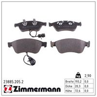 комплект спирачно феродо, дискови спирачки