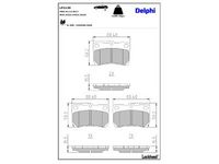 комплект спирачно феродо, дискови спирачки