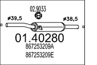 Mittelschalldämpfer