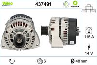 Generator / Alternator VALEO, Cod: 437491