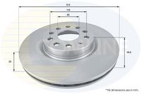 Disc frana COMLINE, Cod: ADC1449V
