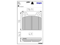 комплект спирачно феродо, дискови спирачки