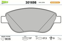 Bremsbelagsatz, Scheibenbremse