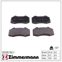 комплект спирачно феродо, дискови спирачки