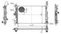 Radiator, racire motor MTR, Cod: 13054513