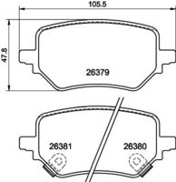 Bremsbelagsatz, Scheibenbremse
