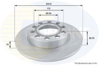 Disc frana COMLINE, Cod: ADC1446