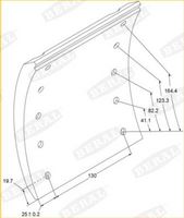BERAL Remvoeringsset, trommelrem 2