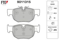 Bremsbelagsatz, Scheibenbremse