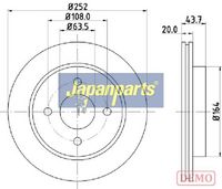 Disc frana JAPANPARTS, Cod: DP-0308C