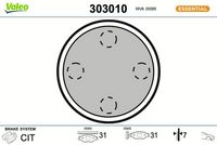 комплект спирачно феродо, дискови спирачки