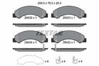 Bremsbelagsatz, Scheibenbremse