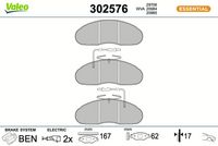 Bremsbelagsatz, Scheibenbremse