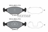 Bremsbelagsatz, Scheibenbremse