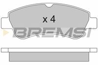 Комплект спирачно феродо, дискови спирачки BP2928 BREMSI