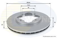 Disc frana COMLINE, Cod: ADC0515V