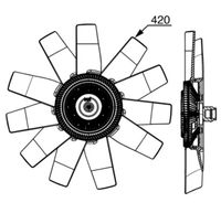Thumbnail - Koelventilatorwiel - CFF530000P - MAHLE
