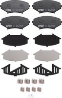 Set placute frana TRW, Cod: GDB3356