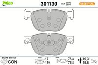 Bremsbelagsatz, Scheibenbremse