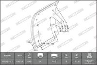 Bremsbelagsatz, Trommelbremse