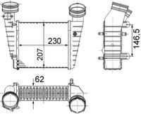 Thumbnail - Intercooler, inlaatluchtkoeler - CI346000S - MAHLE