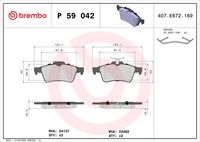 комплект спирачно феродо, дискови спирачки