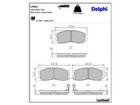 комплект спирачно феродо, дискови спирачки