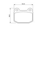 комплект спирачно феродо, дискови спирачки
