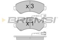 Комплект спирачно феродо, дискови спирачки BP3323 BREMSI