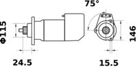Thumbnail - Startmotor / starter - MS533 - MAHLE