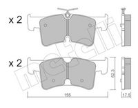 Bremsbelagsatz, Scheibenbremse