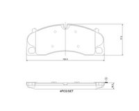 Bremsbelagsatz, Scheibenbremse