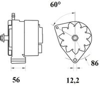 Thumbnail - Dynamo / alternator - MG281 - MAHLE