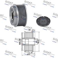 Fulie alternator SIDAT, Cod: 455089