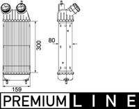 Thumbnail - Intercooler, inlaatluchtkoeler - CI171000P - MAHLE
