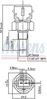 NISSENS Sensor, koelvloeistoftemperatuur 6