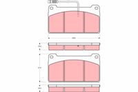 комплект спирачно феродо, дискови спирачки