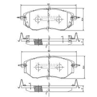 комплект спирачно феродо, дискови спирачки