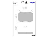комплект спирачно феродо, дискови спирачки