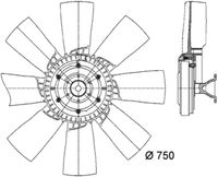 Thumbnail - Koelventilatorwiel - CFF419000P - MAHLE