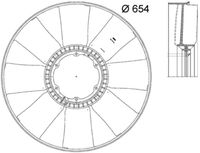 Thumbnail - Koelventilatorwiel - CFW57000P - MAHLE