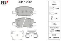 Bremsbelagsatz, Scheibenbremse