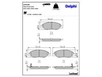 комплект спирачно феродо, дискови спирачки