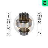 Механизъм със свободен ход (бендикс), стартер ZN0554 ERA