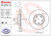 Disc frana BREMBO, Cod: 09.C240.1G