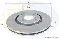 Disc frana COMLINE, Cod: ADC1520V