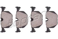 комплект спирачно феродо, дискови спирачки