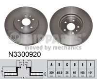 Спирачен диск N3300920 NIPPARTS